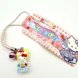 NEW Hello Kitty Gotochi Charm Harajuku Strap Tokyo Japan Vintage Fruits Crape